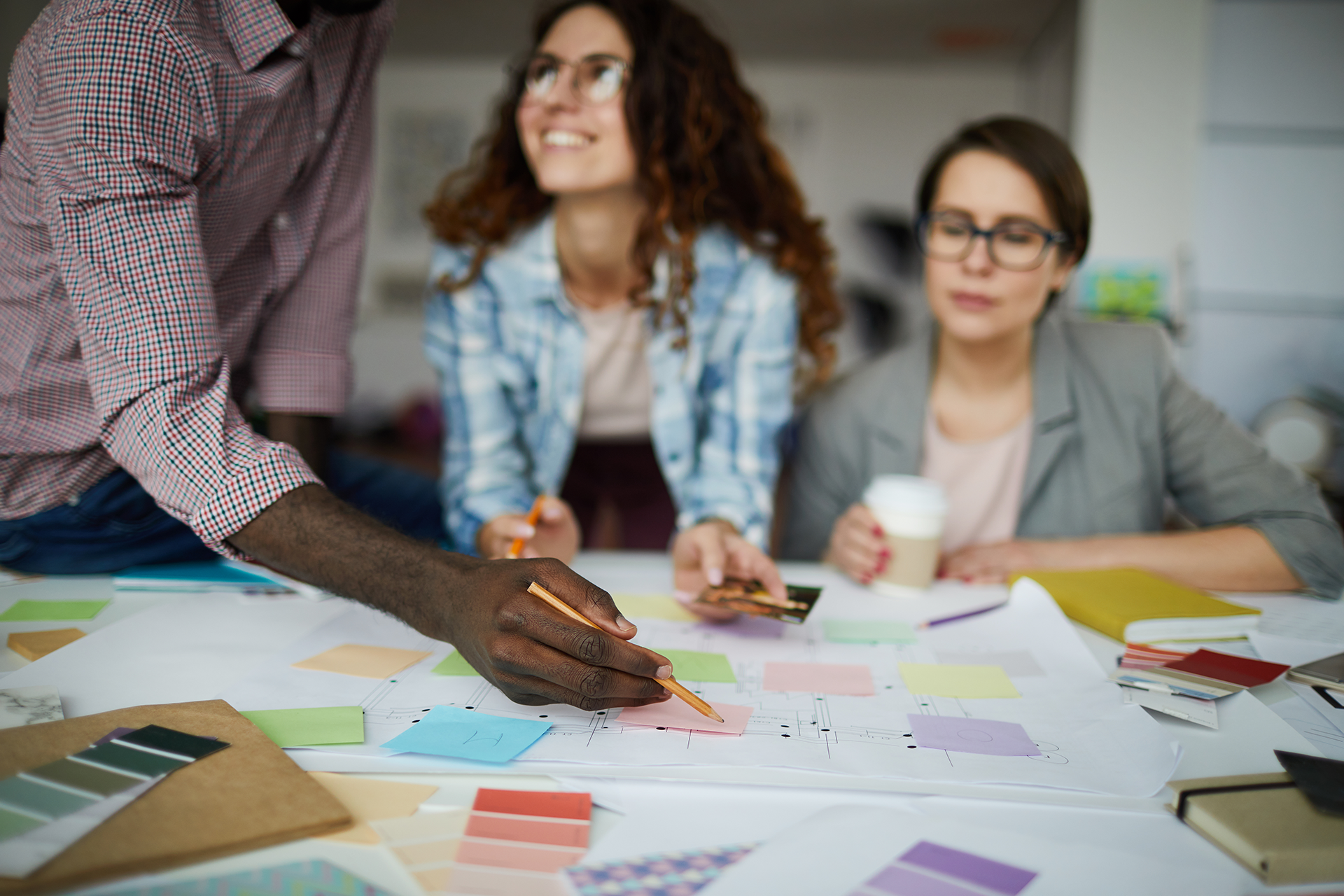 Scrum Team Collaborating